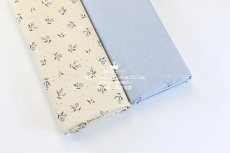 235x50cm tela azul gris rosa raya floral estampado de hojas funda nórdica juego de cuatro piezas tela de cama