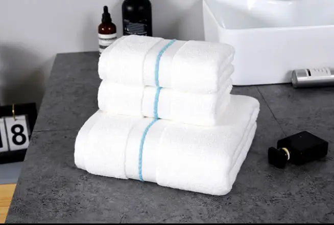 Toalla de algodón puro, toallas absorbentes para adultos, Color sólido, toalla de ducha de mano suave y absorbente para la cara, 34x74cm