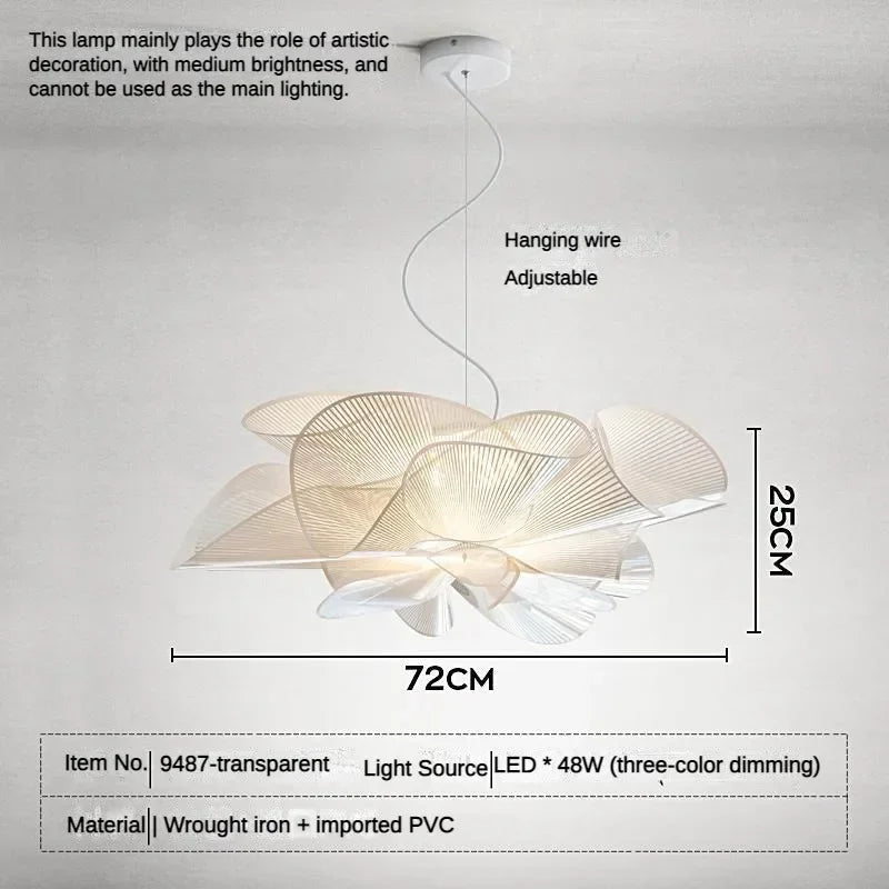 Lámparas de techo clásicas nórdicas, lámpara de diseño moderno de PVC en blanco y negro, iluminación para decoración del hogar y dormitorio, luces colgantes LED para comedor