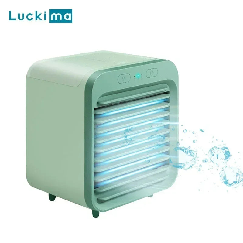 Ventilador de aire acondicionado portátil, ventilador de escritorio USB, Mini humidificador de aire recargable, ventilador de niebla de refrigeración para mesa para oficina y hogar