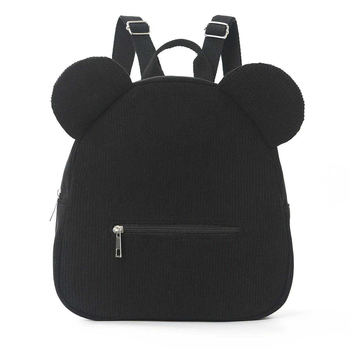 Mochila de felpa para niños, mochilas con orejas de oso a la moda, mochila de dibujos animados para niños, mochila de pana para niñas, regalo para niños