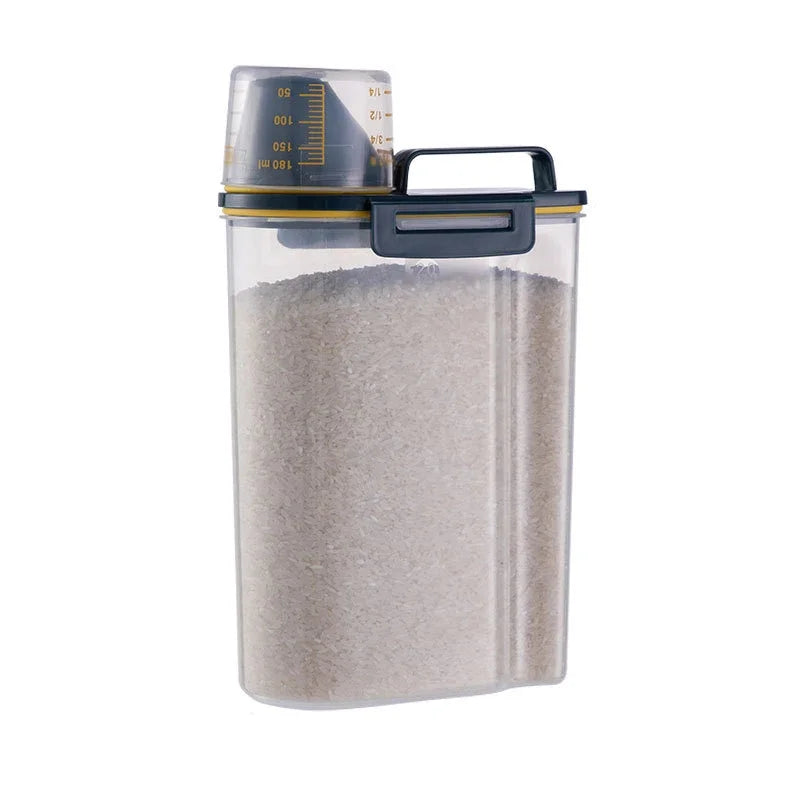 Contenedor de Almacenamiento de Alimentos para Mascotas Hermético de Primera Calidad, Gran Capacidad y Fácil de Limpiar, Diseño Elegante y Duradero para Perros y Gatos