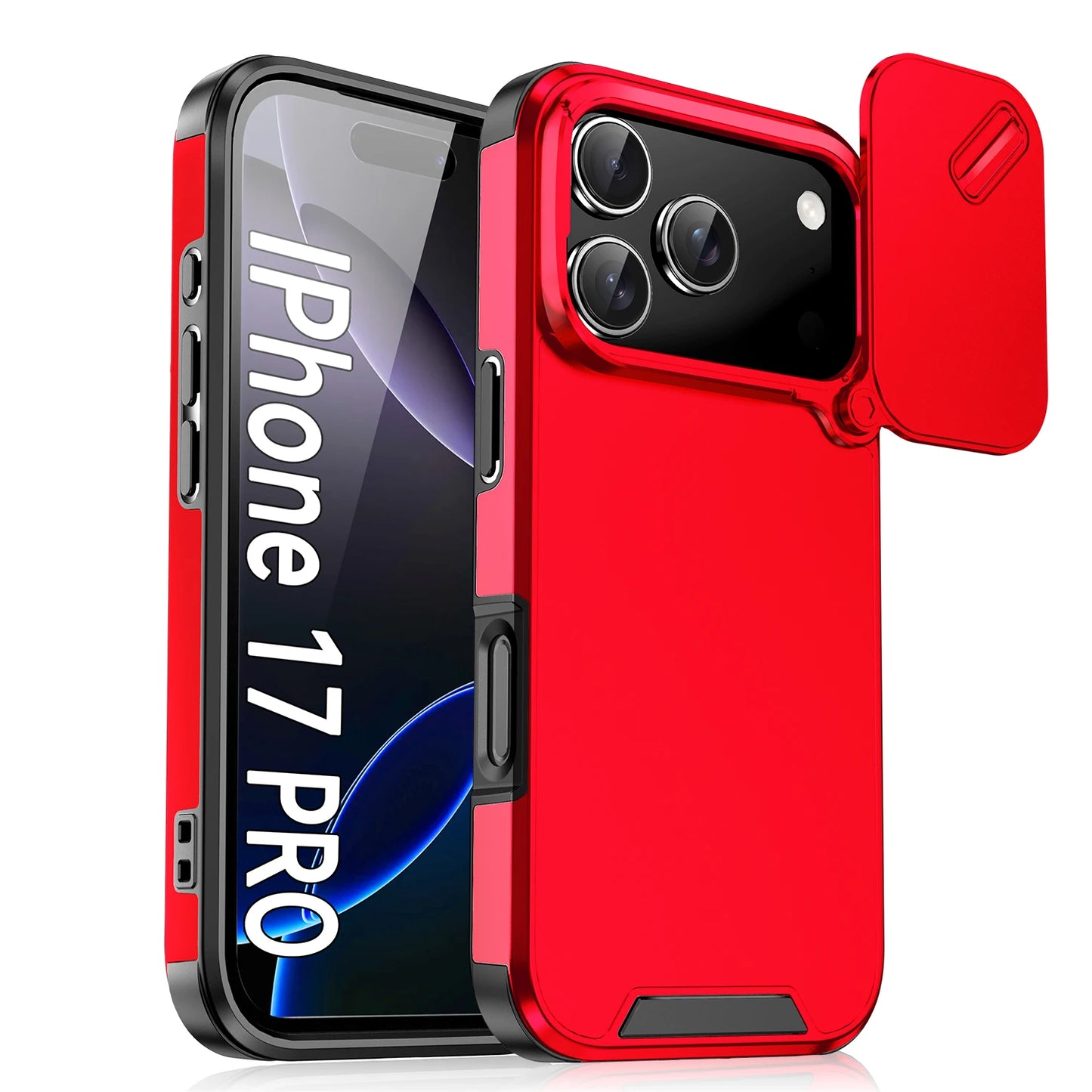 Funda anticolisión a prueba de golpes para iPhone 17 Pro Max 17Air 17Pro 16E, fundas protectoras para cámara deslizante para iPhone 17 Air Cover