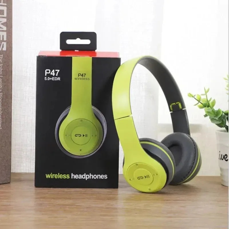 Nuevos auriculares P47 TWS auriculares estéreo Bluetooth 5,0 subwoofer plegable auriculares inalámbricos para juegos deportivos para HuaWei XiaoMi iPhone
