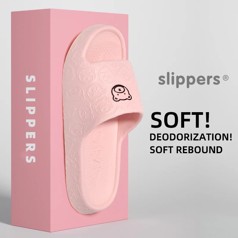 Zapatillas antideslizantes para mujer, ropa exterior, novedad de 2024, sandalias de baño para interior del hogar, Eva de verano para mujer