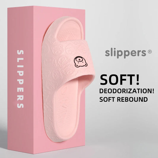 Zapatillas antideslizantes para mujer, ropa exterior, novedad de 2024, sandalias de baño para interior del hogar, Eva de verano para mujer
