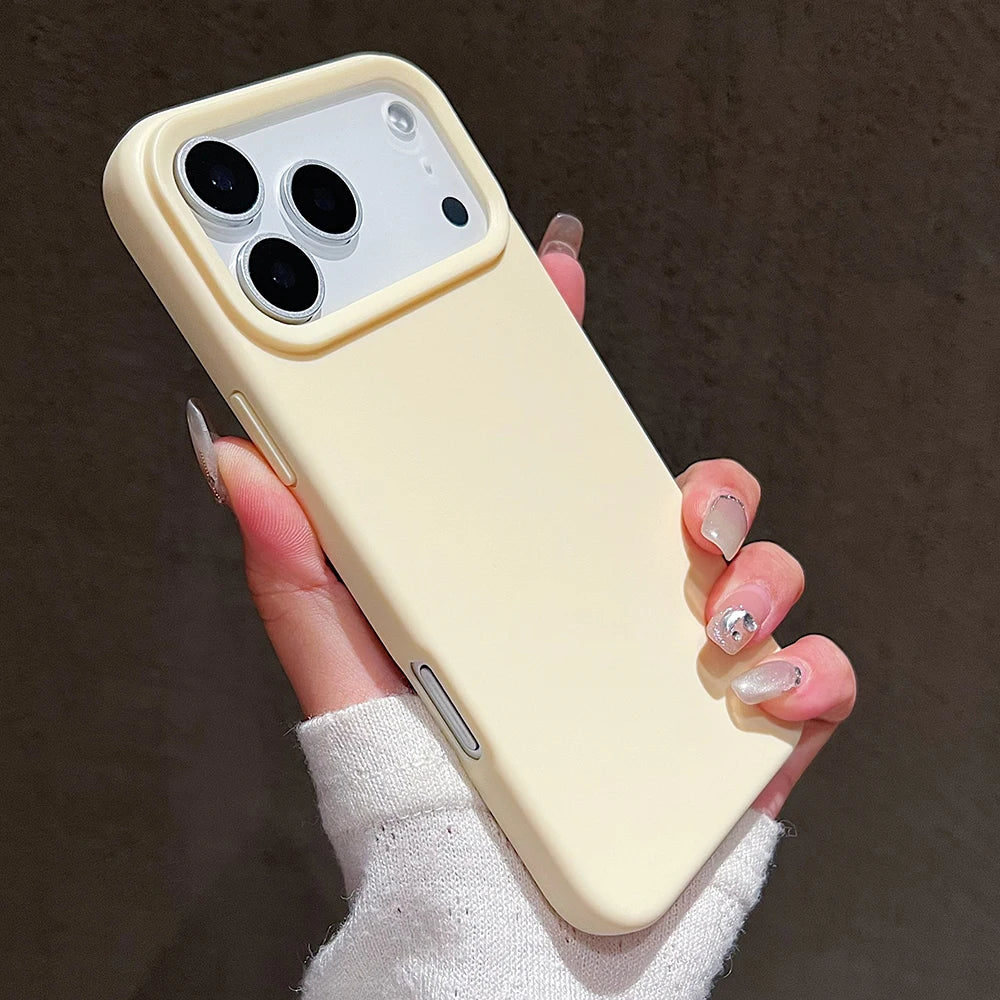 Funda protectora de silicona de Color caramelo para iPhone 17 Pro Max 17 Air 17 Pro, funda trasera de TPU suave mate a prueba de golpes