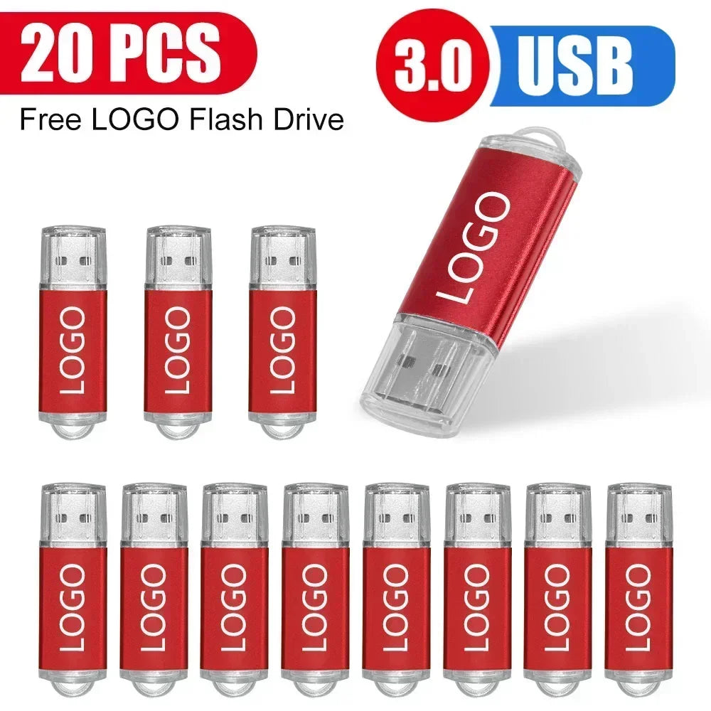 10/20/50 unids/lote unidad Flash USB 3,0 nueva unidad de bolígrafo giratoria 8GB16GB32GB64GB logotipo personalizado gratis memoria Stick regalo de negocios creativo