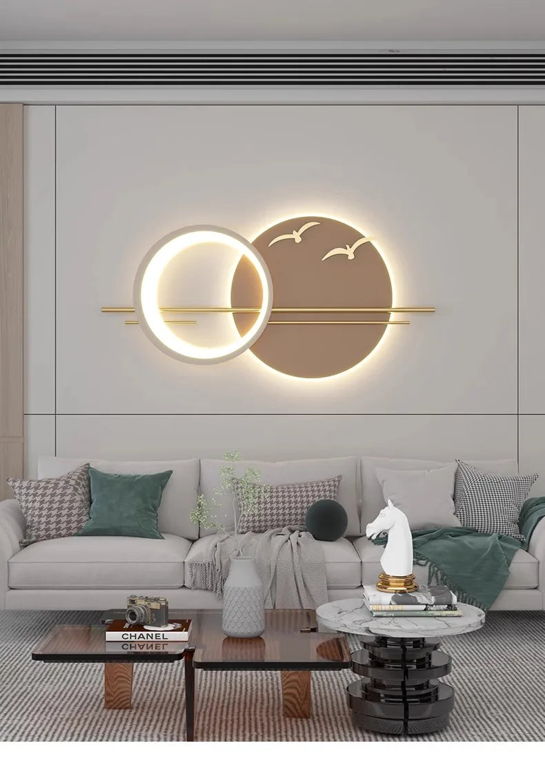 Lámpara LED de pared moderna, ambiente para candelabro de sala de estar, comedor, dormitorio, Hotel, salón, escaleras, pasillo, accesorio de iluminación para decoración del hogar