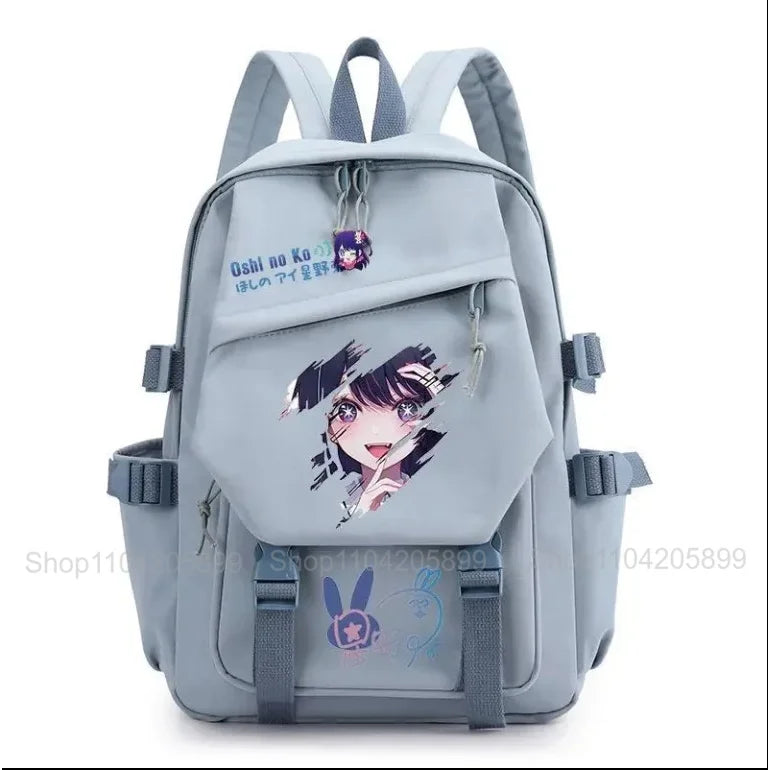 Mochila OSHI NO KO, mochila de anime recomendada para niños, mochila escolar para estudiantes, regalo para niñas, mochila de viaje diaria bonita