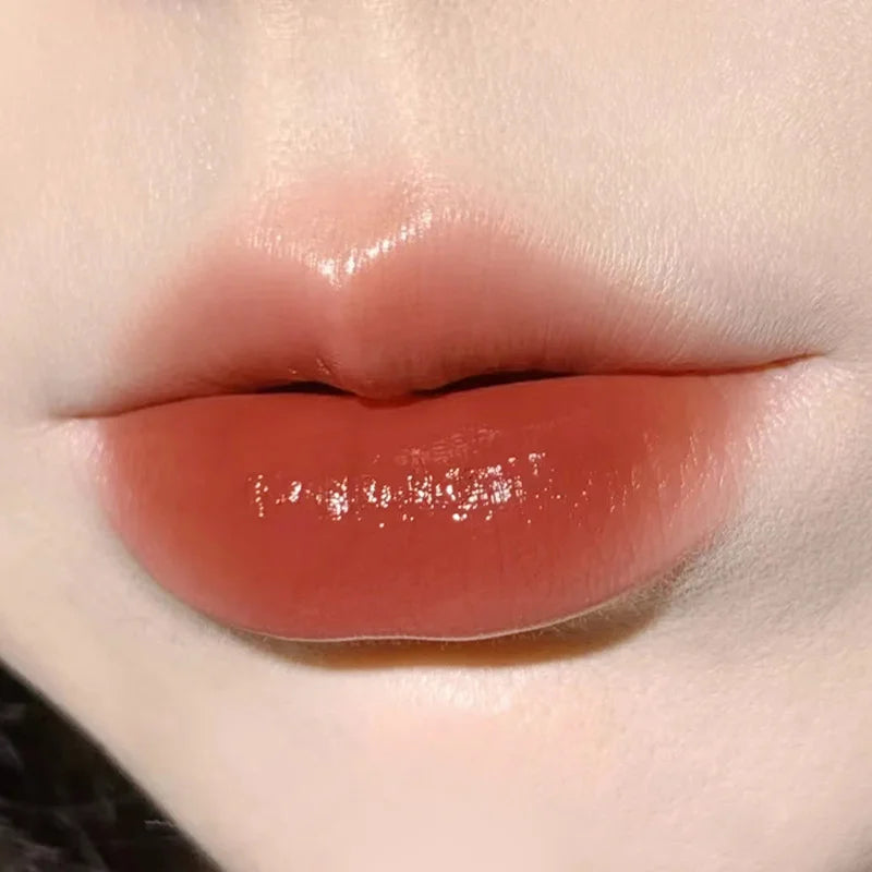 Tinte Labial Hidratante con Brillo Herorange, Textura Acuosa, Labios Voluminosos con Efecto Cristal, Larga Duración, No Reseca, Maquillaje Diario para Citas