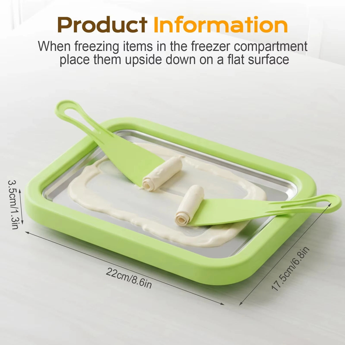 Máquina para hacer helados DIY, máquina para hacer yogur, helado casero para sorbete de crema para niños, máquina para hacer helados enrollados para el hogar con 2 espátulas