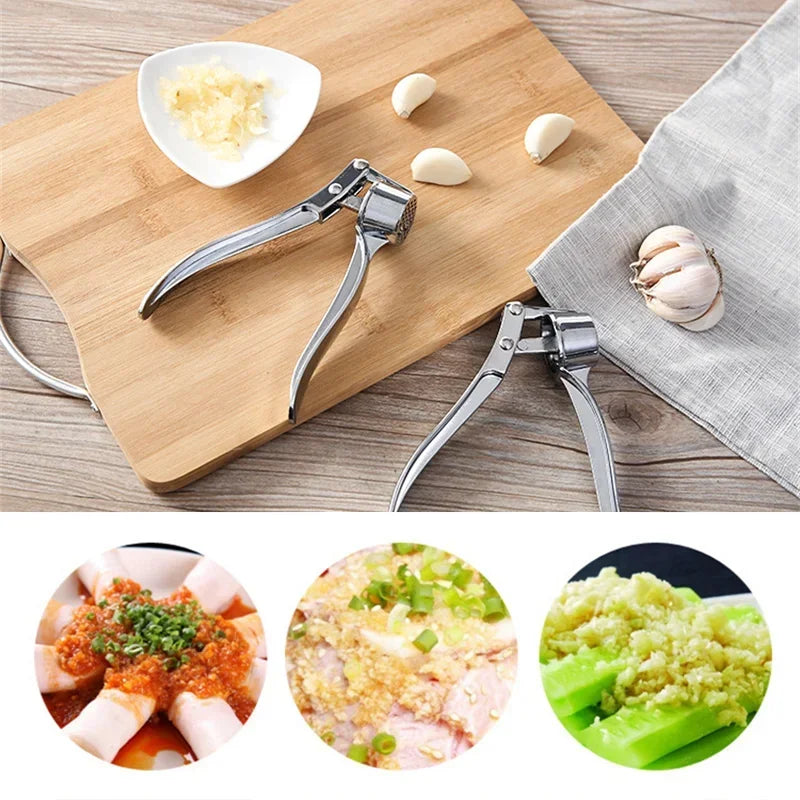 Molinillo de ajo de aleación de aluminio para cocina, extrusora, prensa manual, herramientas de molienda, herramientas pequeñas de cocina