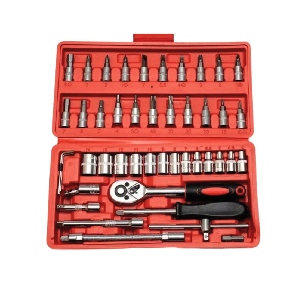 Kit de herramientas profesional 46 piezas Forjadas enchufes de alta calidad Durabilidad Durabilidad garantizada