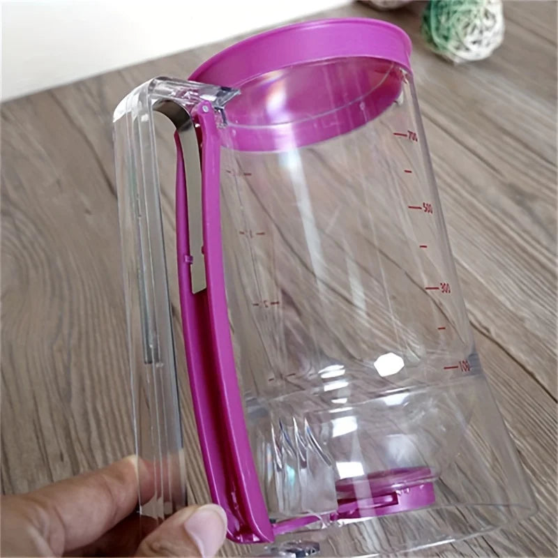 Dispensador de masa de 900ml, embudo graduado de mano, Dispensador de masa para panqueques, magdalenas y pasteles, 1 Uds.