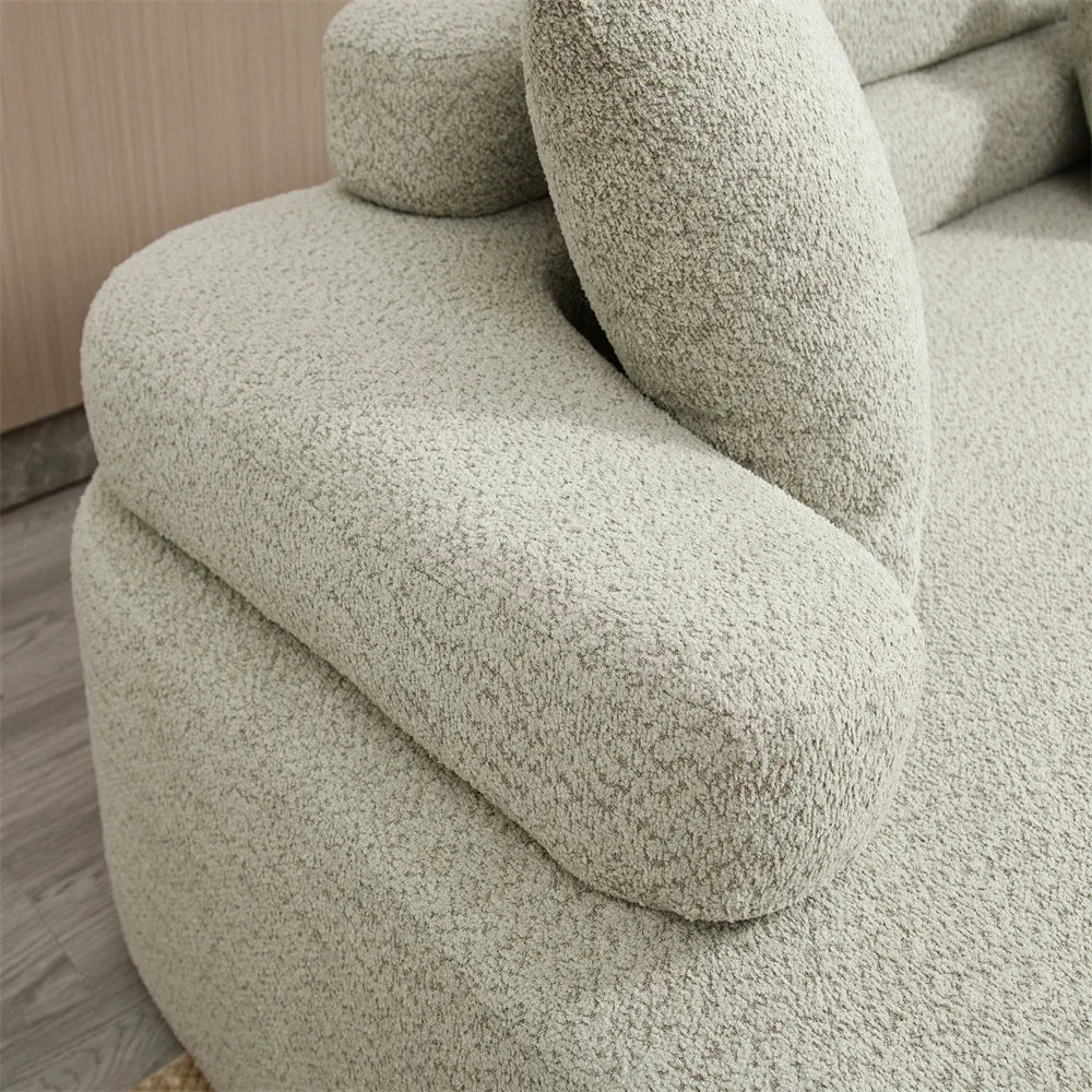 Sofá Modular de Tela con Compresión al Vacío, Sofá sin Estructura en Caja