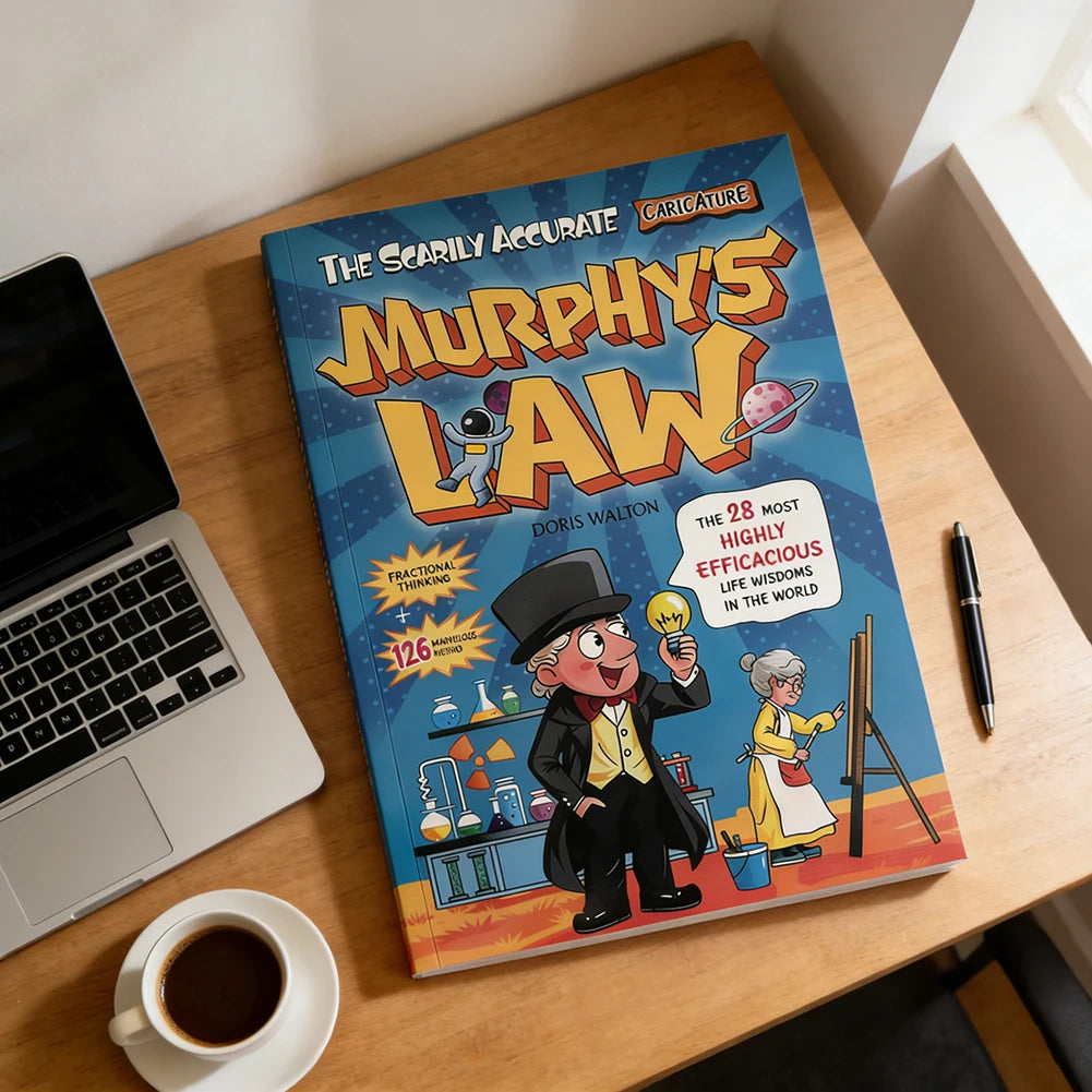 Cómic de la Ley de Murphy para niños de 8 a 12 años, novela gráfica que explica los principios de la vida, conceptos educativos divertidos ilustrados