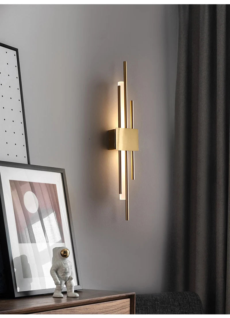 Lámpara de pared LED moderna, iluminación interior, apliques de pared para baño, accesorio de iluminación para sala de estar, pasillo, decoración de dormitorio, luces de pared