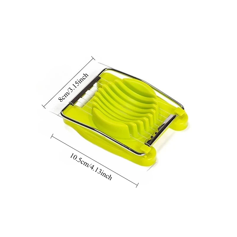 Accesorios de cocina, rebanador de huevos, picadora de acero inoxidable, cortador de ensalada de frutas, herramientas para huevos, procesadores de alimentos manuales, utensilio de cocina ALI426