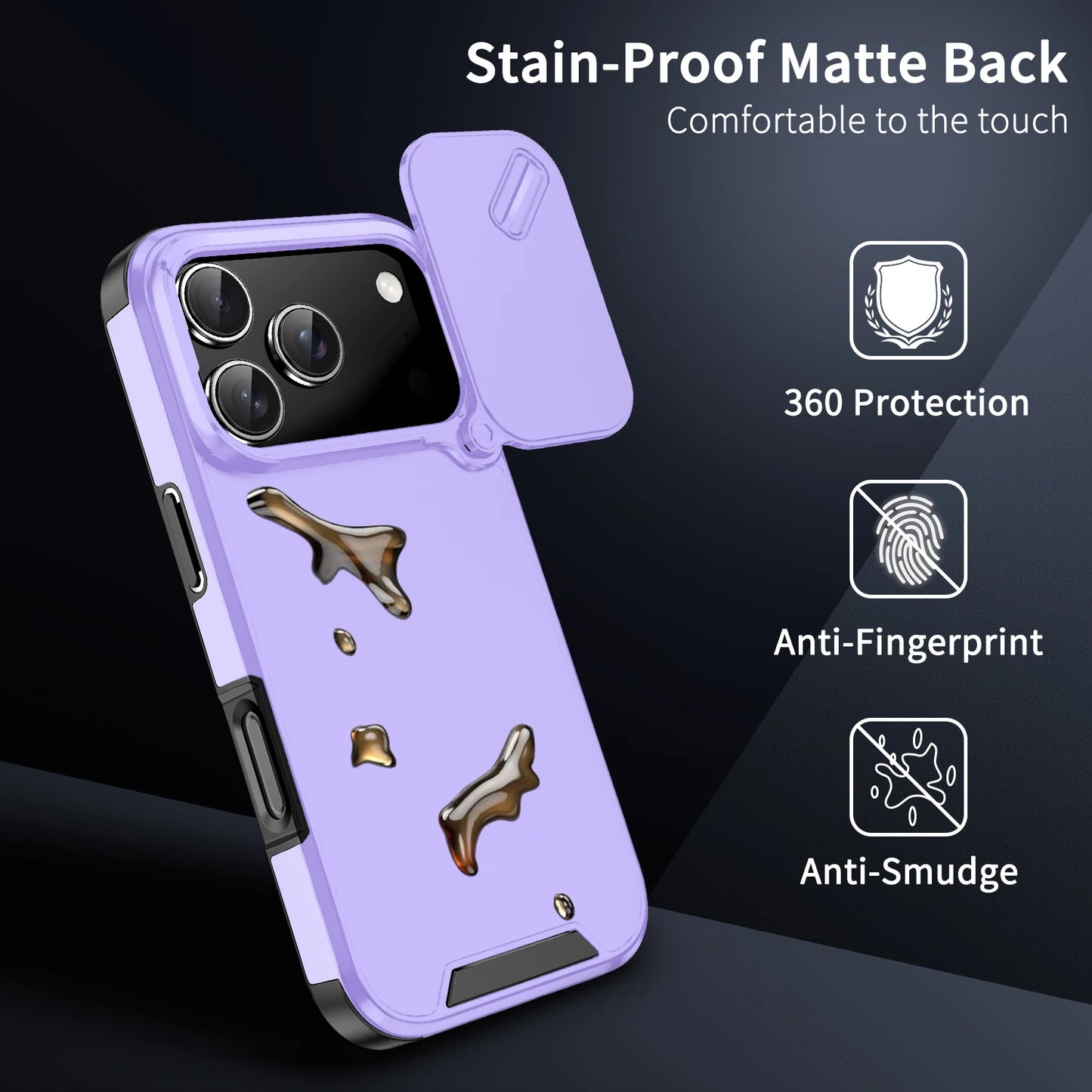 Funda anticolisión a prueba de golpes para iPhone 17 Pro Max 17Air 17Pro 16E, fundas protectoras para cámara deslizante para iPhone 17 Air Cover