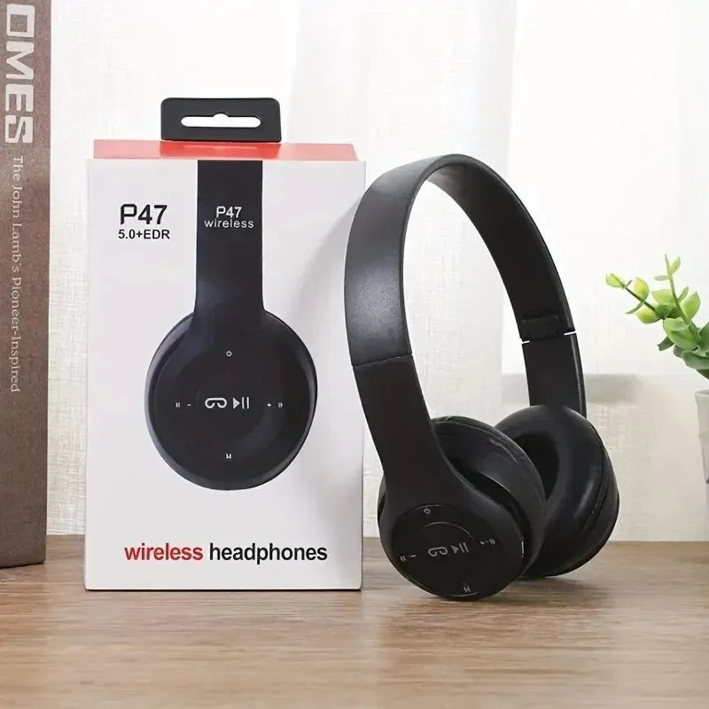 Nuevos auriculares P47 TWS auriculares estéreo Bluetooth 5,0 subwoofer plegable auriculares inalámbricos para juegos deportivos para HuaWei XiaoMi iPhone