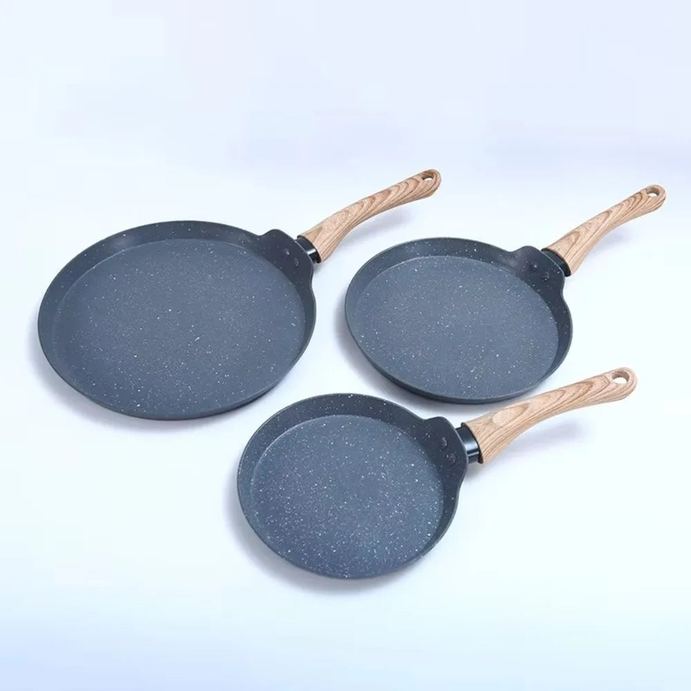 Olla para panqueques japonesa duradera de 6/8/10 pulgadas, sartén antiadherente fácil de limpiar, cocina para desayuno, Cocina de Inducción de Gas