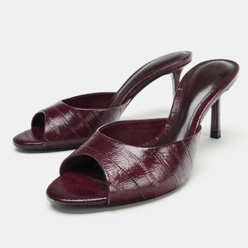 Elegantes Sandalias de Tacón Alto con Punta Abierta para Mujer, Clásicas, Casuales, Cómodas y Sexys, Zapatos de Vestir
