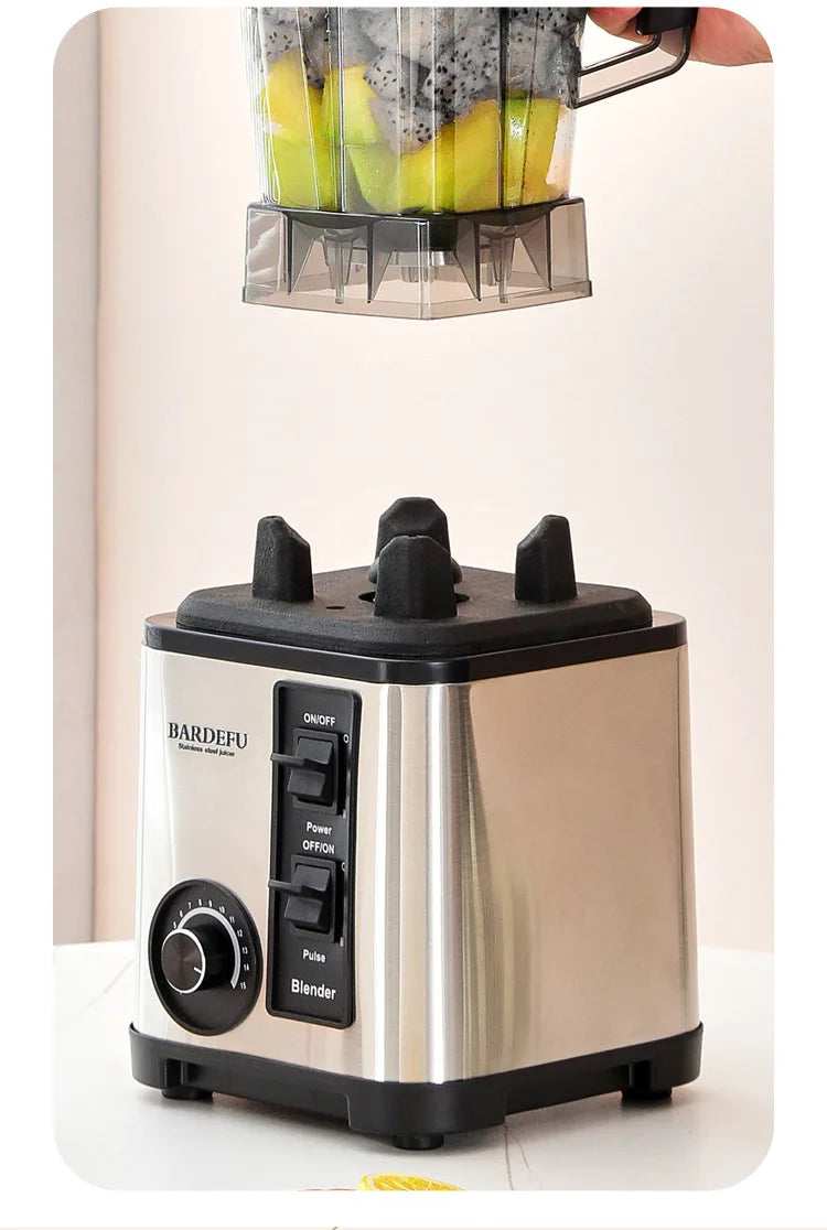 Licuadora de acero inoxidable 6 en 1, 220V, 3L, gran capacidad, corte de verduras y trituradores, picadora de ensalada, picadora de carne, exprimidor