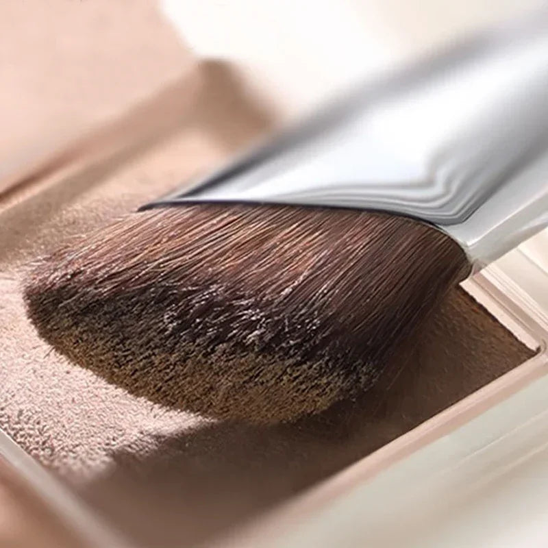Brocha Profesional para Maquillaje de Nariz en Ángulo Plano, Brocha Suave para Contorno de Ojos y Nariz, Herramientas de Belleza y Cosméticos