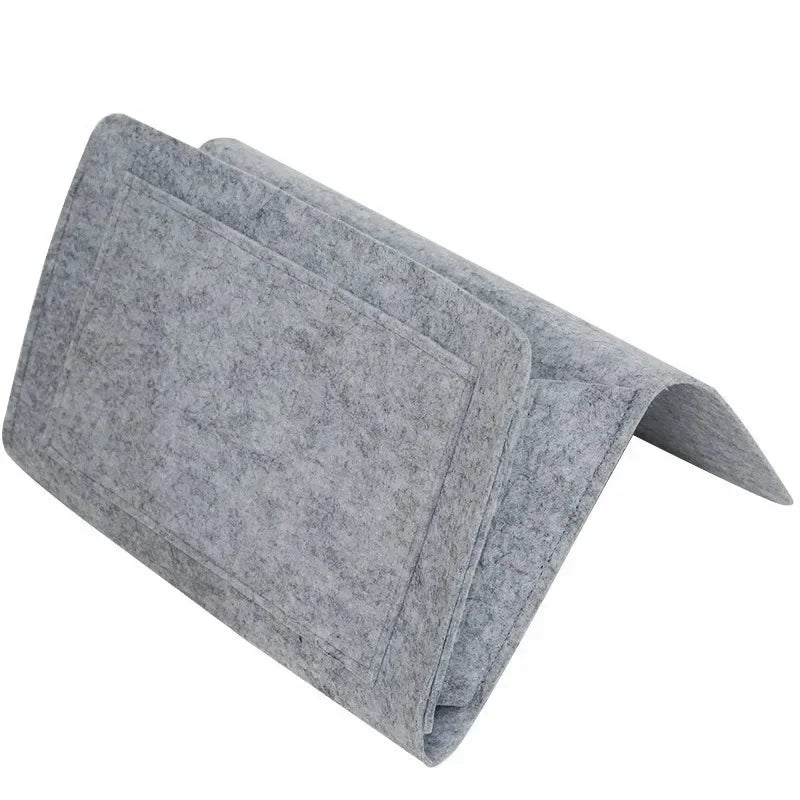 Caja de Almacenamiento Colgante de Fieltro para Dormitorio, Sofá, Alfombra, para Guardar Contenido como CDs, Revistas, Papelería, Blocs de Notas, Teléfonos Móviles y Artículos Diversos