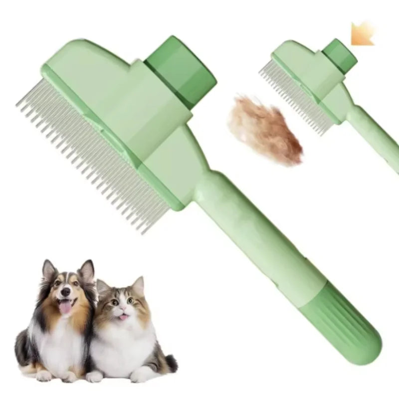 Cepillo para Perros, Removedor de Pelo de Mascotas, Cepillo Autolimpiante con un Botón, Cepillo de Masaje para Perros y Gatos, Productos para el Cuidado de Mascotas
