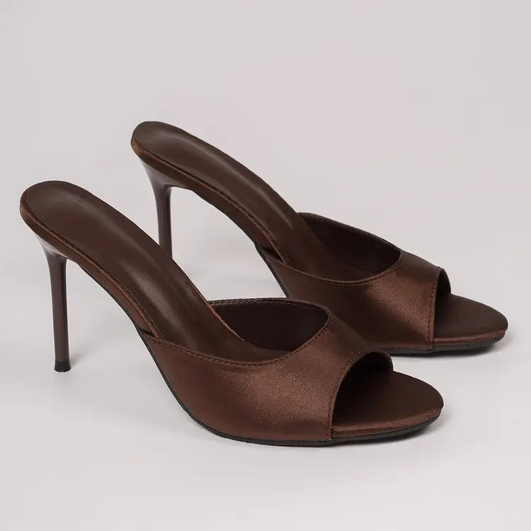 Nuevas Sandalias de Tacón Alto y Fino para Mujer, Verano 2026, con Punta en Pico, Elegantes y Sexys, Tipo Peep Toe, Estilo Stiletto