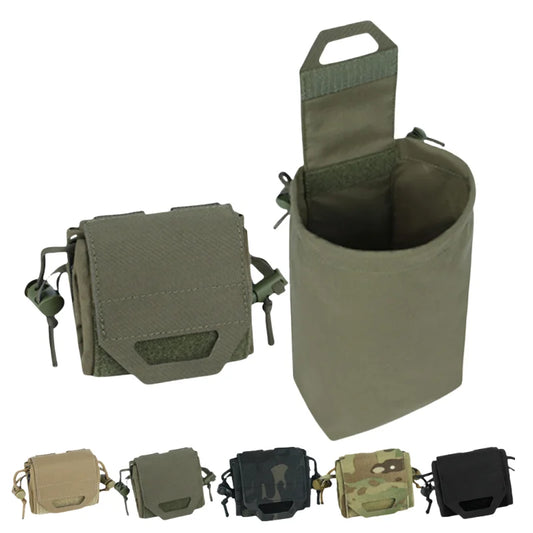 Bolsa de basura Molle, Mini bolsa de reciclaje plegable, herramienta de cintura molle, bolsa para artículos diversos, bolsa de utilidad para revista, cinturón Molle, chaleco, mochila
