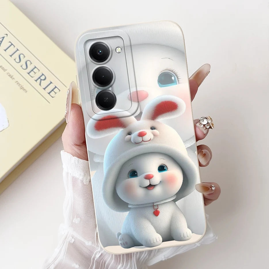 Para Xiaomi Redmi 15 4G 5G funda bonita Panda conejo funda de dibujos animados a prueba de golpes funda de teléfono para Xiaomi Redmi 15 5G Redmi15 4G bolsas suaves