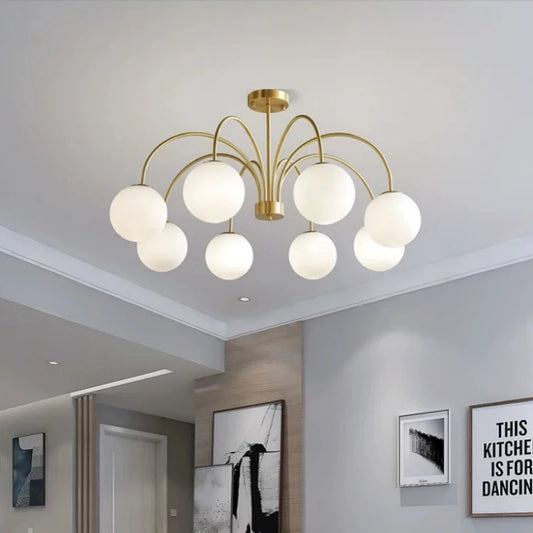 Lámpara de araña LED moderna E27 para sala de estar, dormitorio, mesa de comedor, cocina, estudio, lámparas colgantes de techo, brillo, decoración del hogar