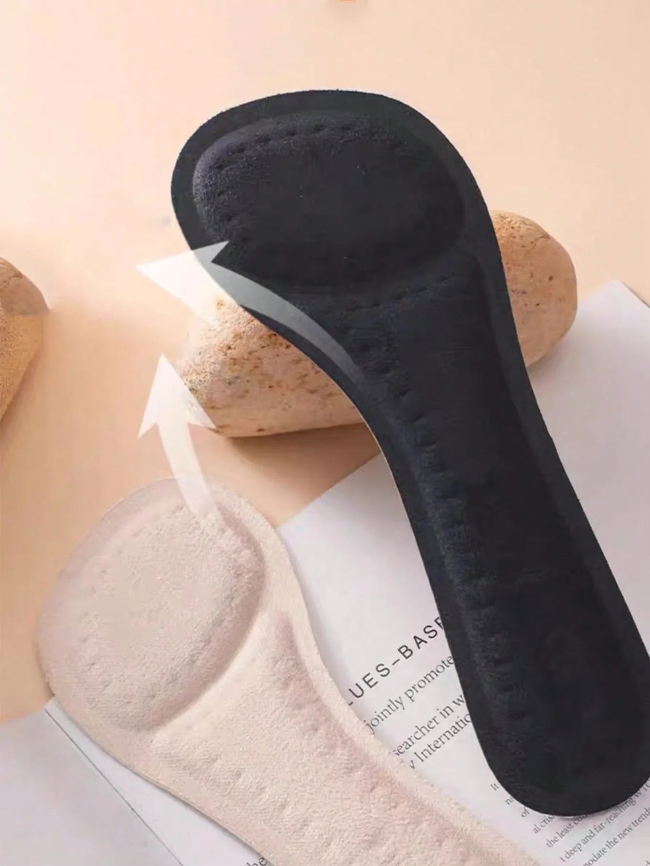 1 par de plantillas antideslizantes que absorben los golpes para mujer |   Cojines de zapatos autoadhesivos suaves con control de olores para tacones altos y bombas