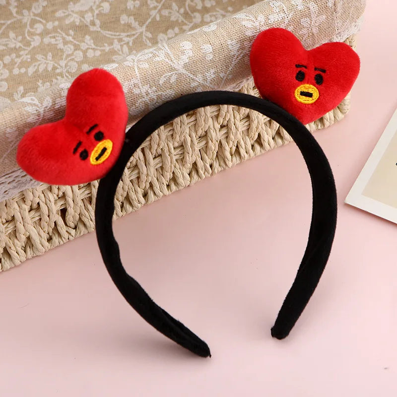 Diadema de Muñeca de Dibujos Animados Creativa y Linda de BT21 koya RJ Shooky Man Tata Chimmy Cooky, Decoración de Periféricos de Animación Secundaria