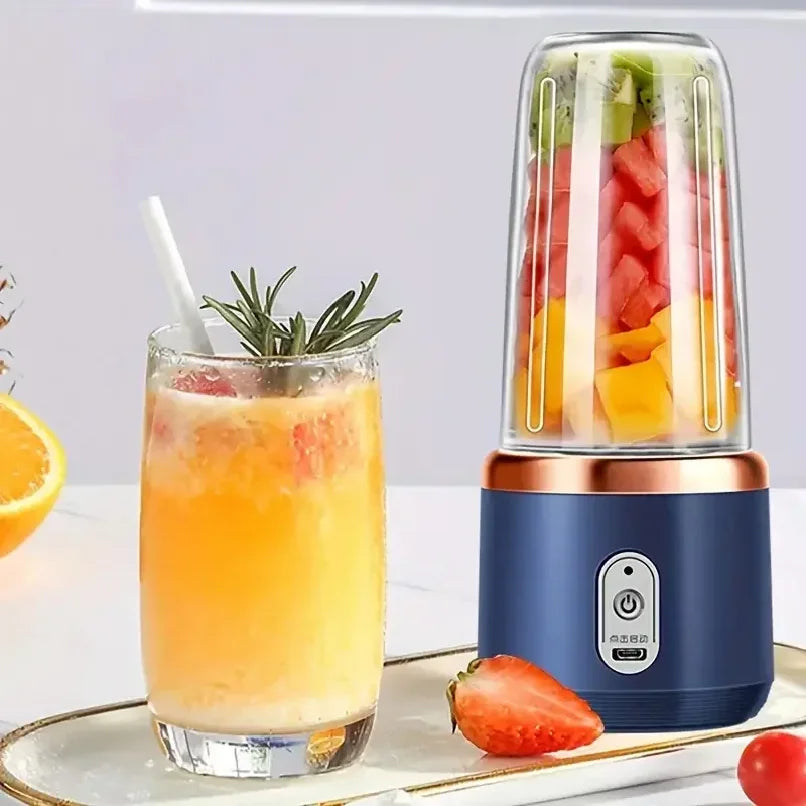 Exprimidor eléctrico portátil, Mini mezclador doméstico, mezclador multifuncional para triturar frutas y verduras, herramienta de jugo con carga USB