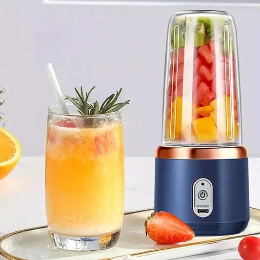 Exprimidor eléctrico portátil, Mini mezclador doméstico, mezclador multifuncional para triturar frutas y verduras, herramienta de jugo con carga USB