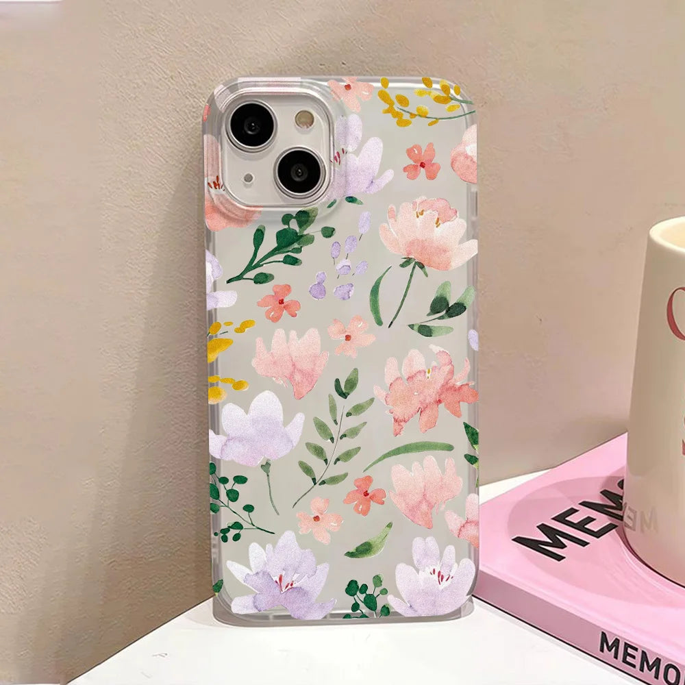 Fundas Transparentes Mate para iPhone 17 16 15, Funda para iPhone 16 Pro Max 15 14 12 11 13 Air, Fundas Protectoras Antigolpes, Cubierta Suave para Teléfono