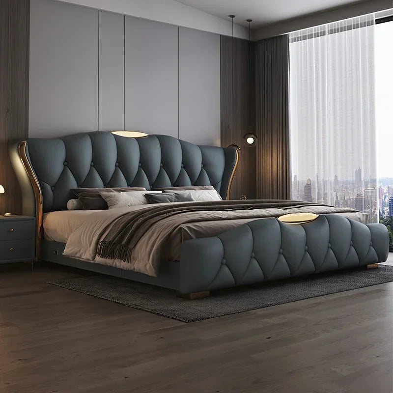 Muebles de dormitorio completos de 180x200cm, juego king, cabeceros dobles, dormitorios matrimoniales, cama queen de tamaño completo, marco de lit