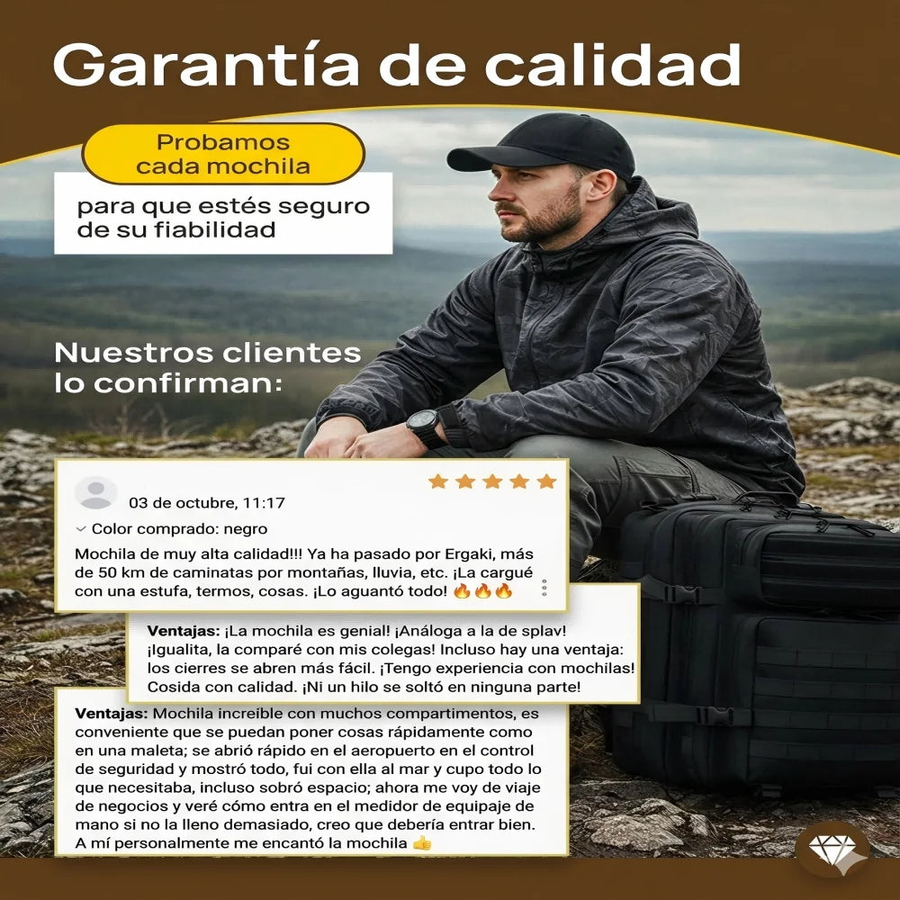Mochila táctica de 50L/25L /32LT, mochilas de viaje de gran capacidad para hombre, bolsas multifuncionales impermeables para deportes al aire libre
