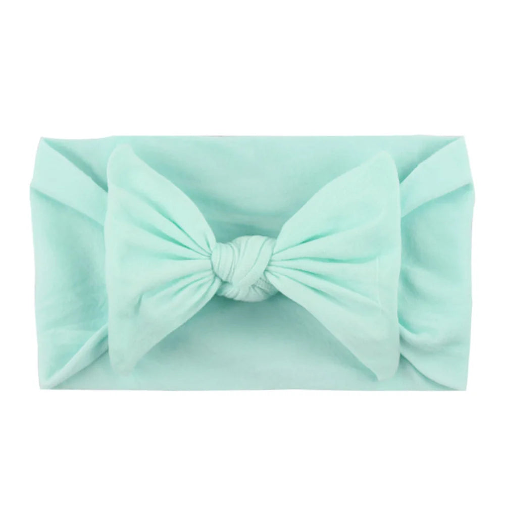 Diademas con lazo para niñas, banda elástica suave para el cabello, accesorios para el cabello de bebé recién nacido, regalos para fiestas, pañuelos para la cabeza para niñas