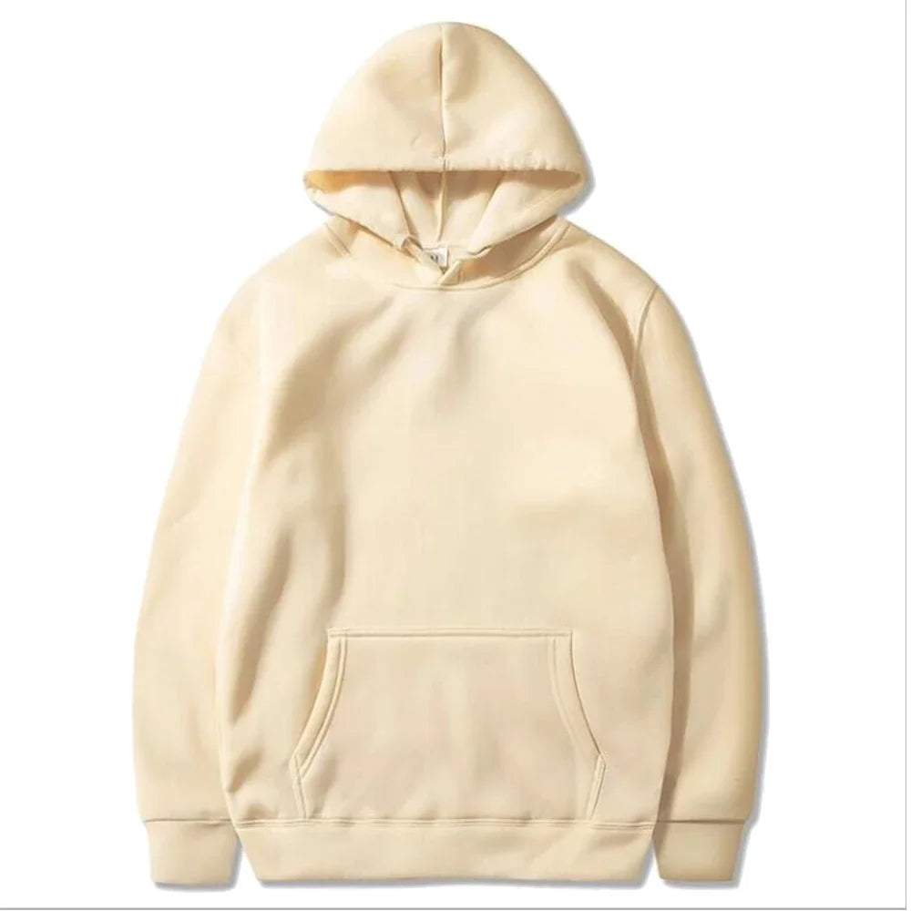 Sudaderas con capucha informales para hombre, sudaderas con capucha cálidas de lana para mujer, jerséis de primavera y otoño, sudaderas de gran tamaño de varios colores negros a la moda, Top