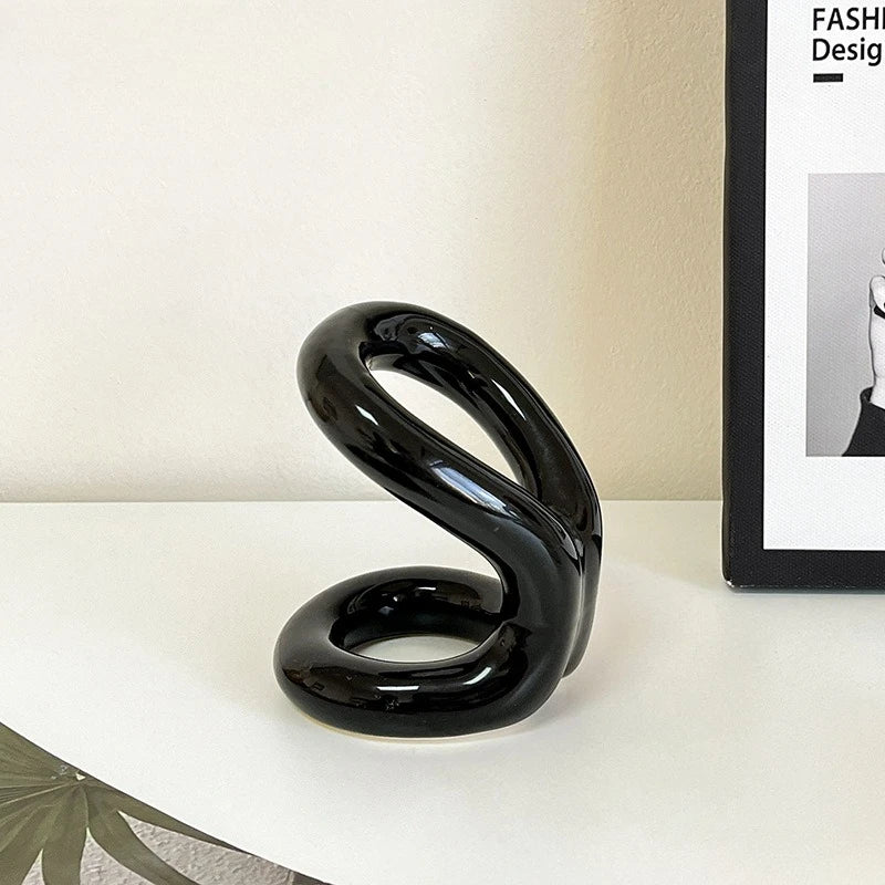 Soporte cilíndrico de cerámica Creative Ins con tacto premium y diseño 'Cream Wind' para bolígrafos de escritorio, brochas de maquillaje y como organizador de tocador, adorno y estante de almacenamiento.