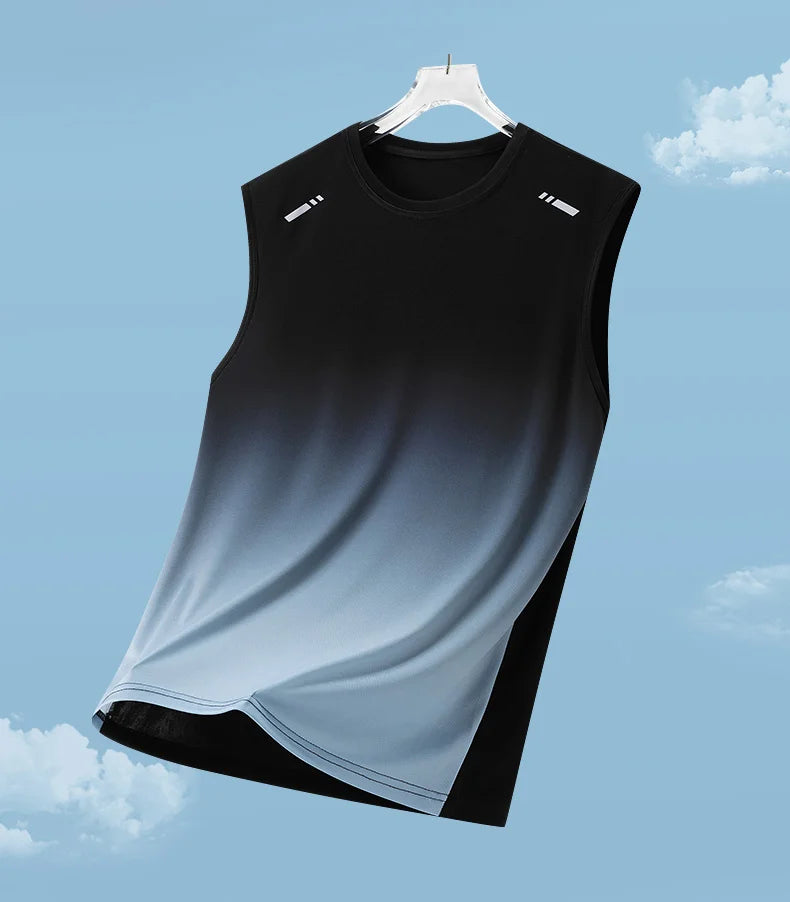 Chaleco de Verano de Secado Rápido para Maratón, Chaleco Deportivo Ligero y Transpirable para Hombre, Chaleco de Malla Absorbente de Humedad para Correr