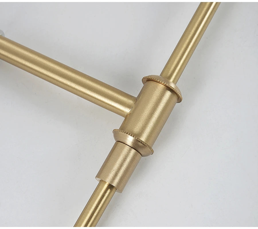 Lámpara de cobre clásica para pared, candelabro Retro para decoración del hogar, mesita de noche, dormitorio, pasillo, escaleras, luminaria interior, luces led