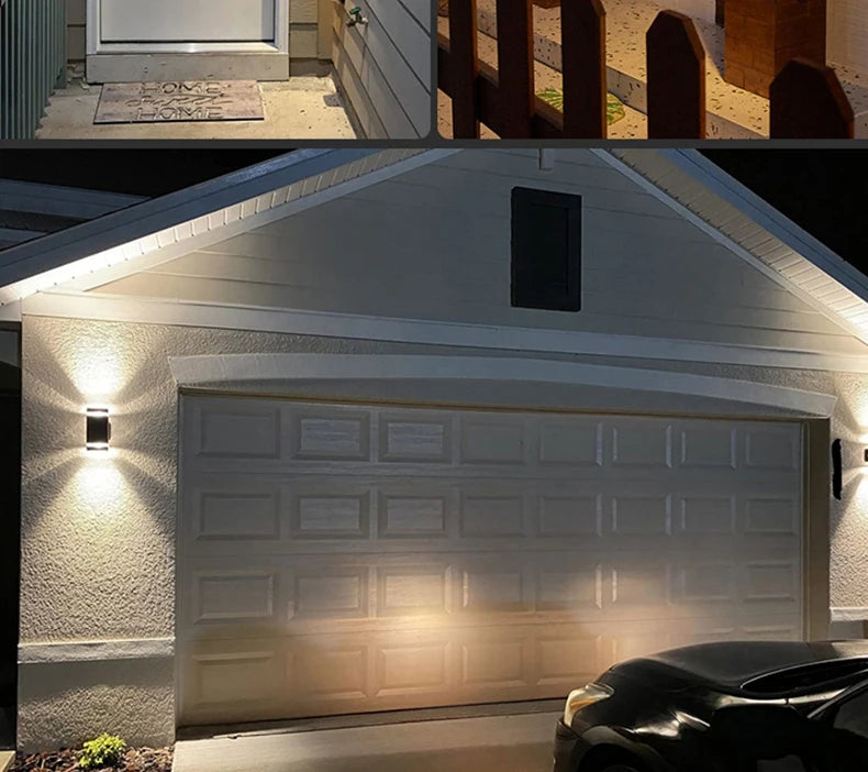 Candelabros de iluminación LED de pared, lámpara impermeable, arandela de pared externa para porche, calle, jardín, decoración del hogar, Bombilla E27