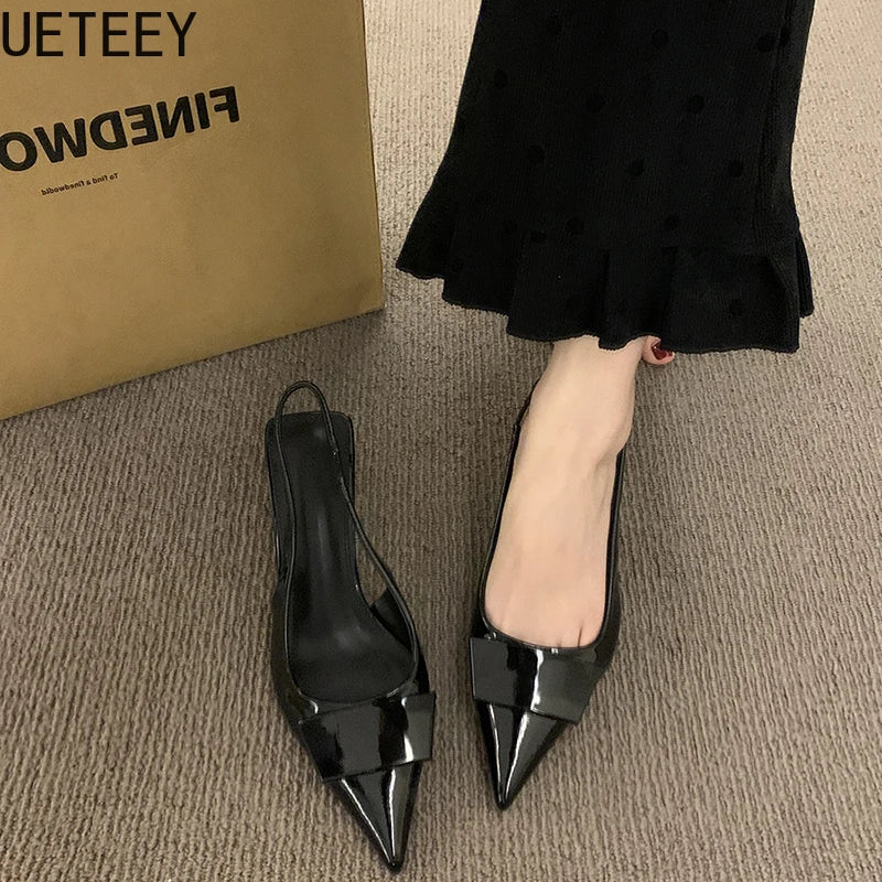 Sandalias de tacón alto para mujer, estilo de moda con punta en pico, diseño para banquetes y fiestas, verano 2026