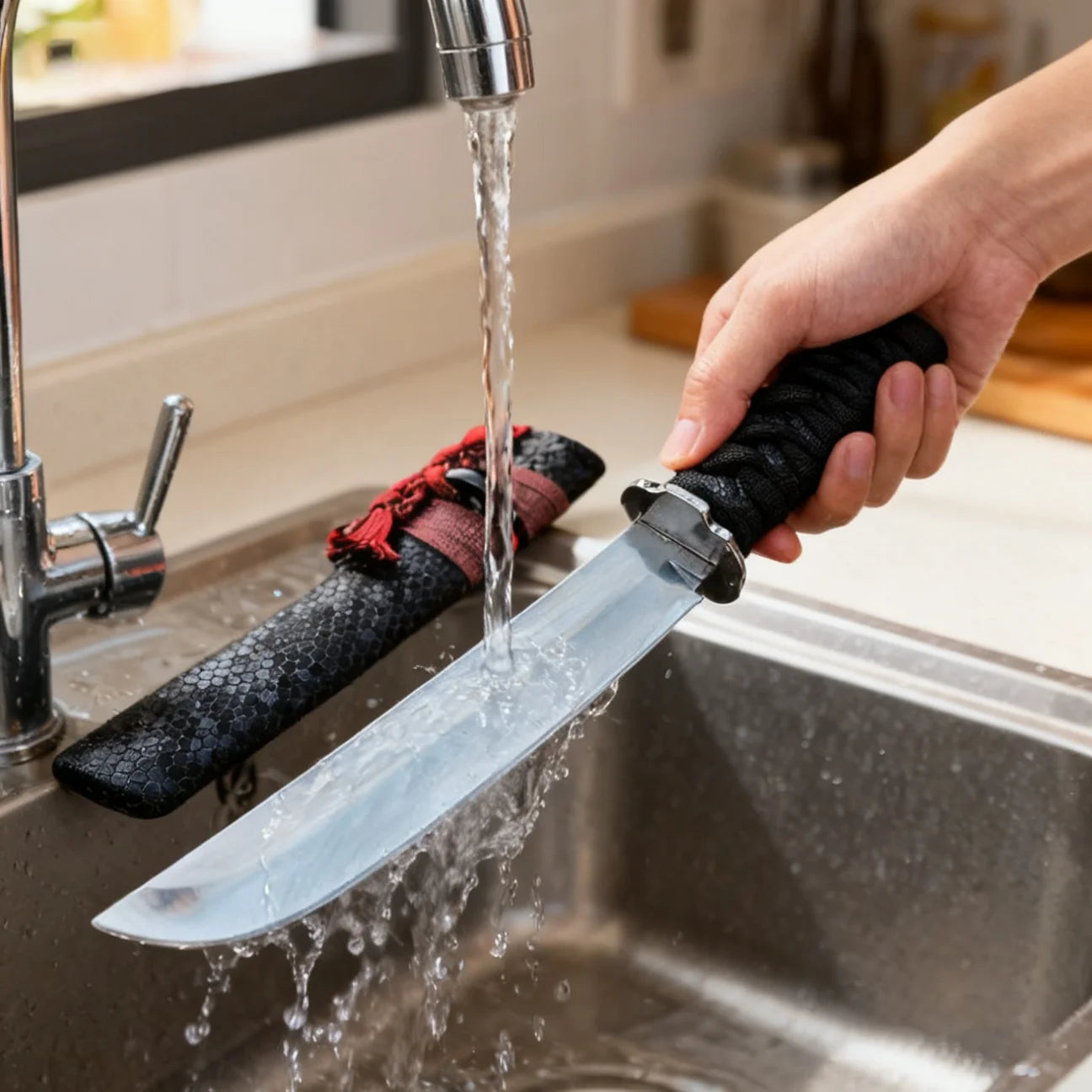 Abertar cerdos y ovejas de alta dureza, cuchillo para cortar carne de carnicero, accesorios de cocina, cuchillo recto de acero con alto contenido de carbono